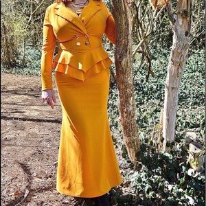 Yellow vintage dress